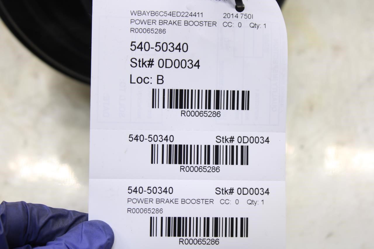 10-2015 BMW 750I Xdrive 4.4L Power Brake Booster w/ Master Cylinder w/ Reservoir - Alshned Auto Parts