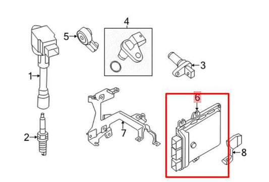 2017-20 Nissan Murano SV 3.5L Engine Computer Control Module ECU ECM 23703-9DE0A - Alshned Auto Parts