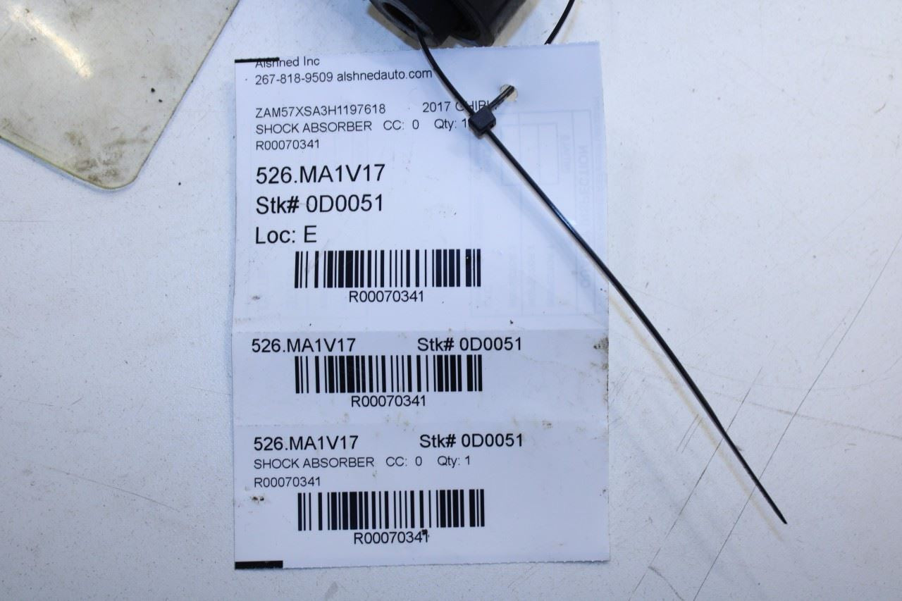 2017-21 Maserati Ghibli 3.0L RWD Rear Passenger Right Side Shock Strut Absorber - Alshned Auto Parts