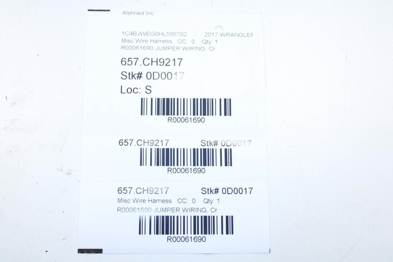 15-17 Jeep Wrangler Sahara Center Console Charging USB Port Wire Harness *ReaD* - Alshned Auto Parts