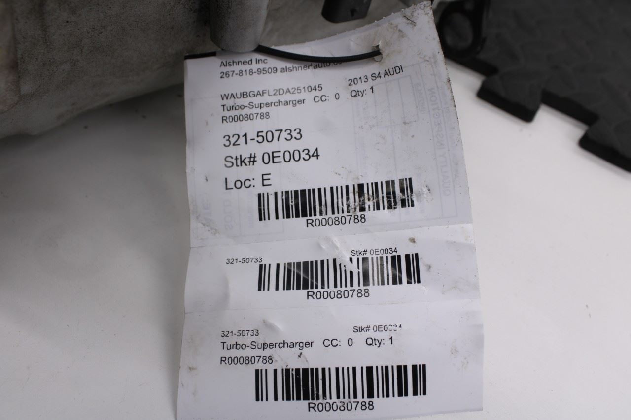 2010-2013 Audi S4 Premium Plus 3.0L AWD Engine Supercharger 06E-145-601-AC OEM20