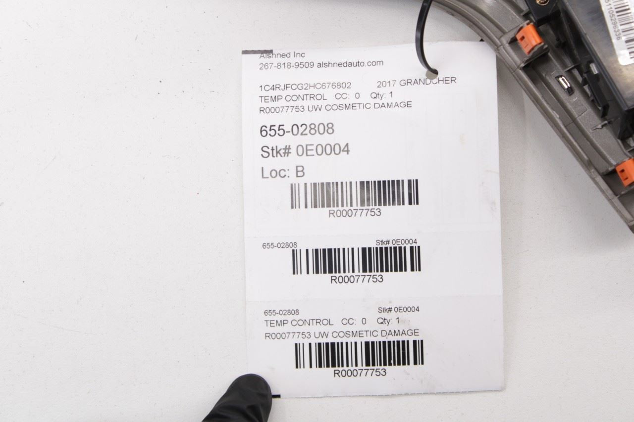 17 Jeep Grand Cherokee Overland Dash Audio AC Heater Temperature Climate Control - Alshned Auto Parts