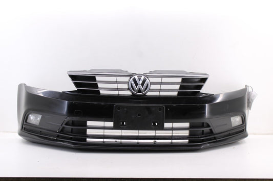 15-18 Volkswagen Jetta Sport Front Bumper Cover w Radiator Grille 5C6807217AGGRU - Alshned Auto Parts