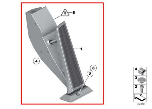 04-17 BMW X3 xDrive28i AWD Accelerator Throttle Gas Pedal Sensor 35-42-6-860-784 - Alshned Auto Parts