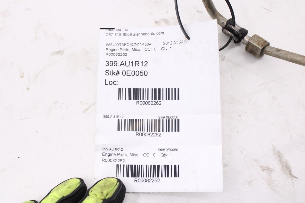 12-15 Audi A7 Premium 3.0L Fuel Rail High Pressure Fuel Line Pipe 06E-127-501-AA9