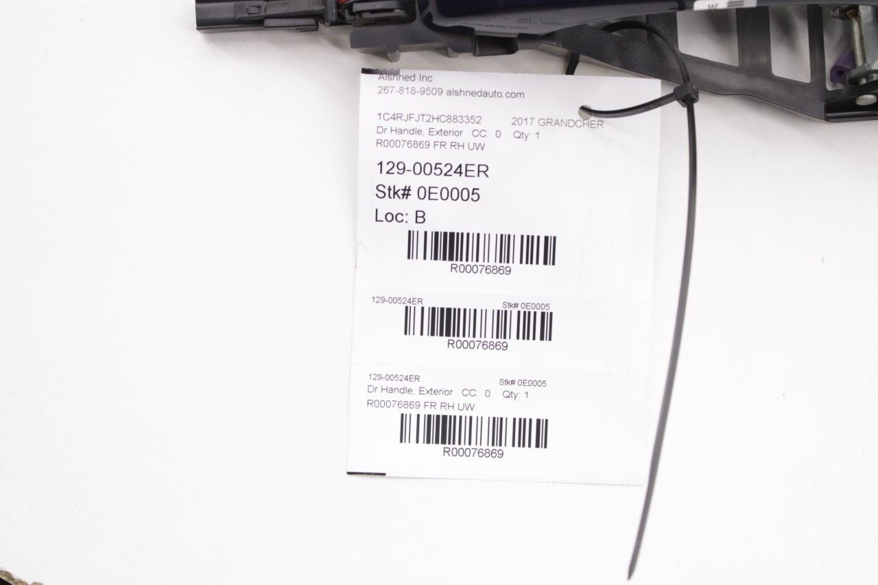 12-18 Jeep Grand Cherokee Summit Front Passenger Right Side Door Exterior Handle - Alshned Auto Parts