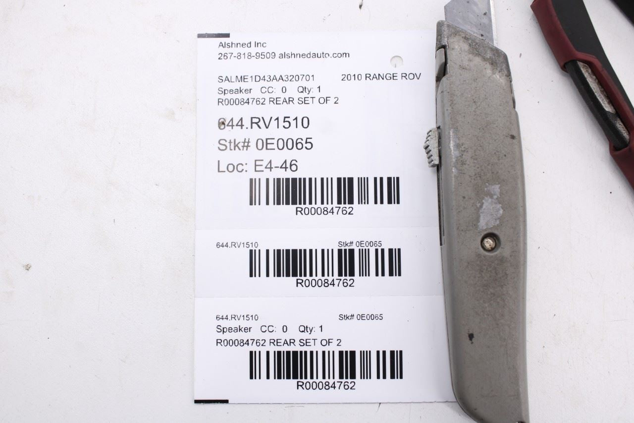 2010-2012 Land Rover Range Rover HSE Rear Right and Left Door Speaker XQM500410 - Alshned Auto Parts