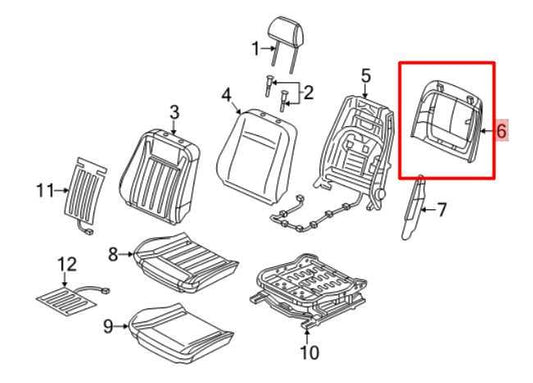 18-23 Dodge Charger GT AWD 3.6L Front Driver LH Side Seat Back Cover Trim Panel - Alshned Auto Parts