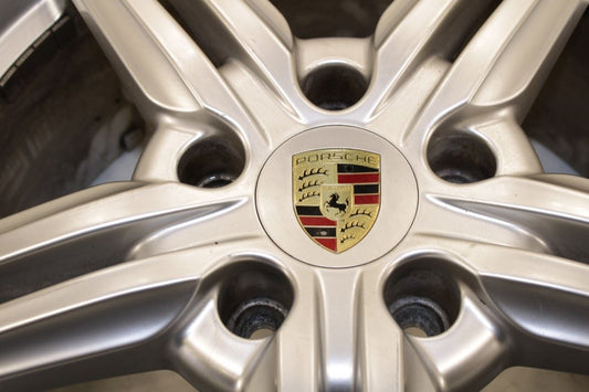 2012-18 Porsche Cayenne Alloy Wheel R19x8.5 5 Double Spoke 7P5-601-025-AG *ReaD* - Alshned Auto Parts