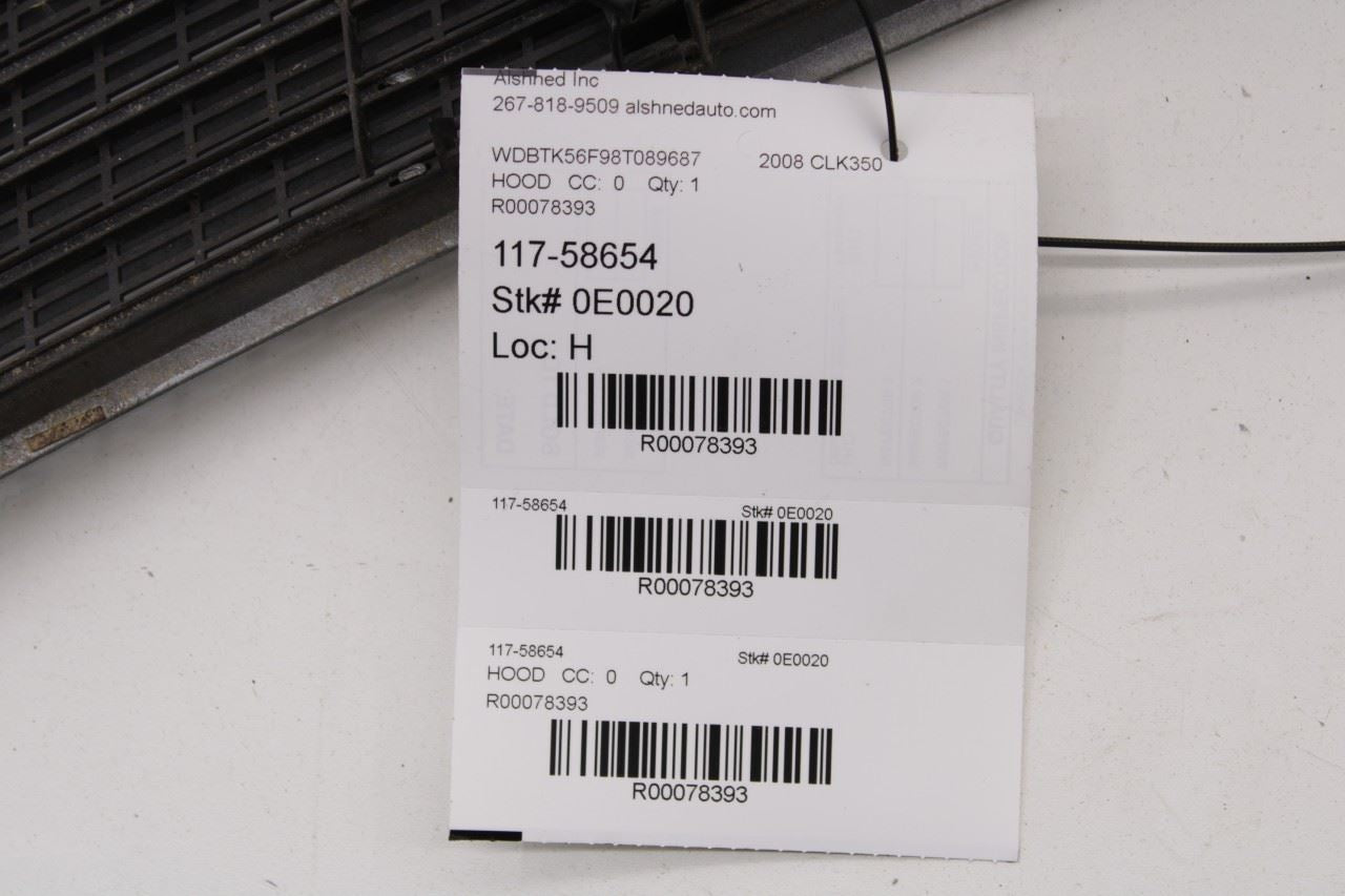 2006-2009 Mercedes-Benz CLK 350 Front Hood Air Vent Grille Cover 20388019059999 - Alshned Auto Parts
