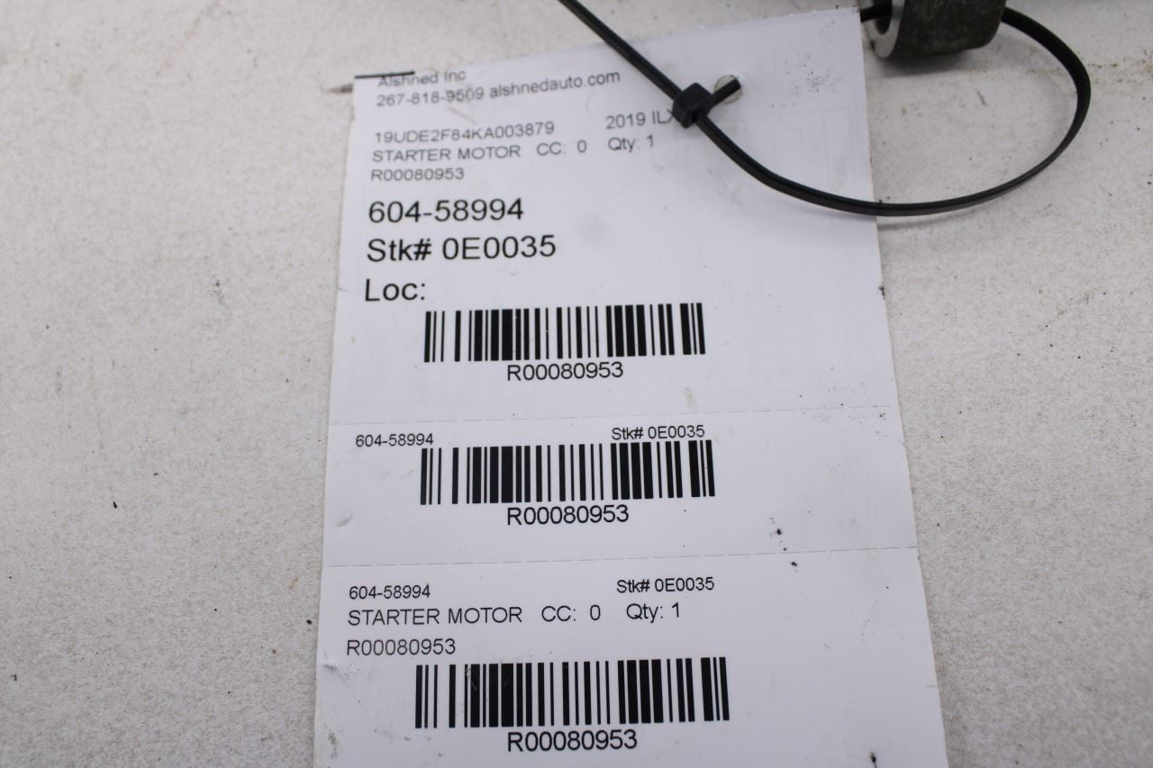 2016-22 Acura ILX Technology A-Spec 2.4L Engine Starter Motor Assy 31200-R4H-A02 - Alshned Auto Parts