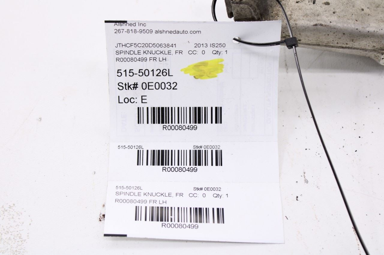 2006-13 Lexus IS250 2.5L AWD Front Left Side Spindle Knuckle Hub 43202-53020 OEM - Alshned Auto Parts