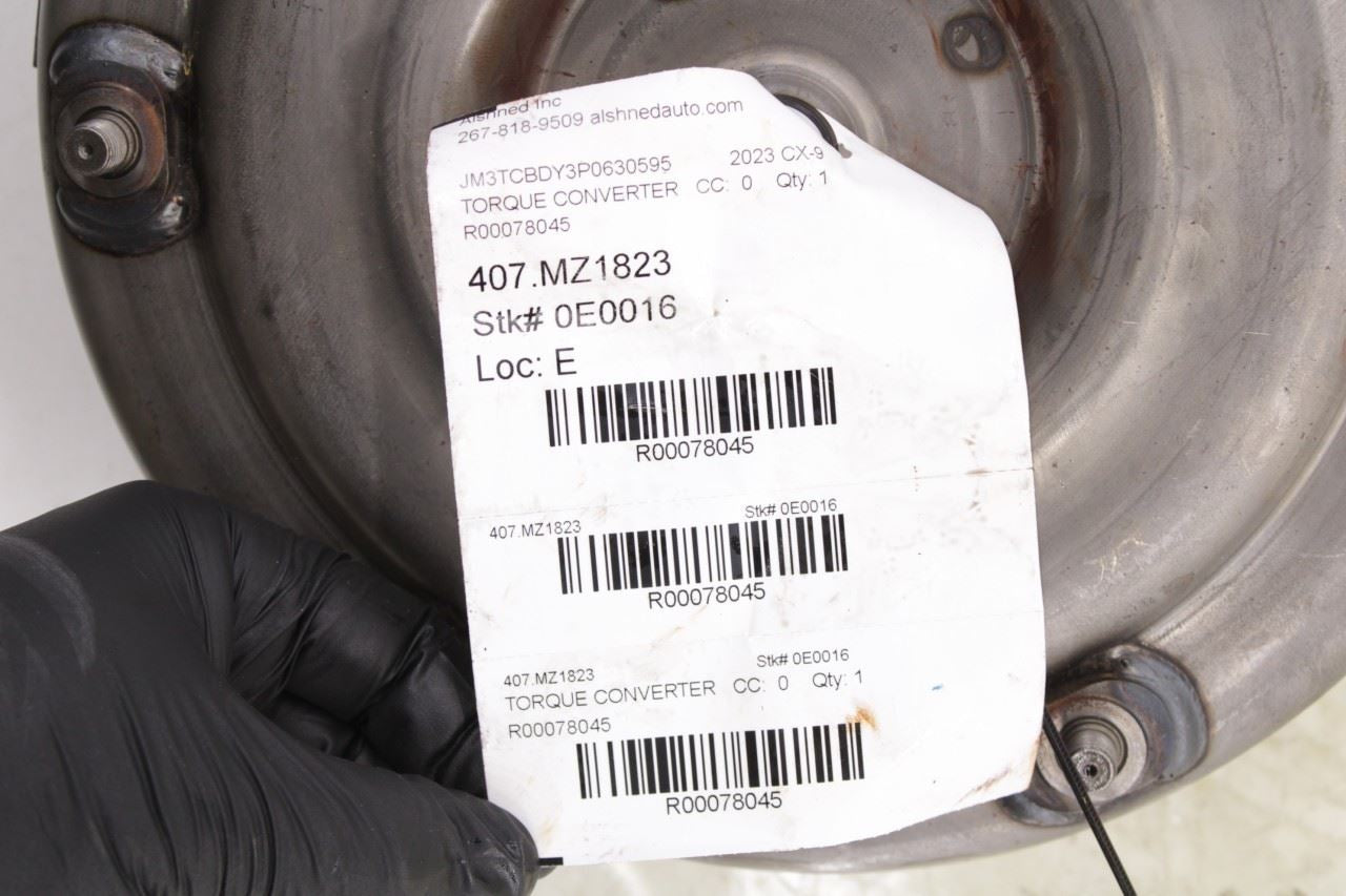 19-23 Mazda CX-9 Grand Touring 2.5L AWD Transmission Torque Converter FZ3119100B - Alshned Auto Parts