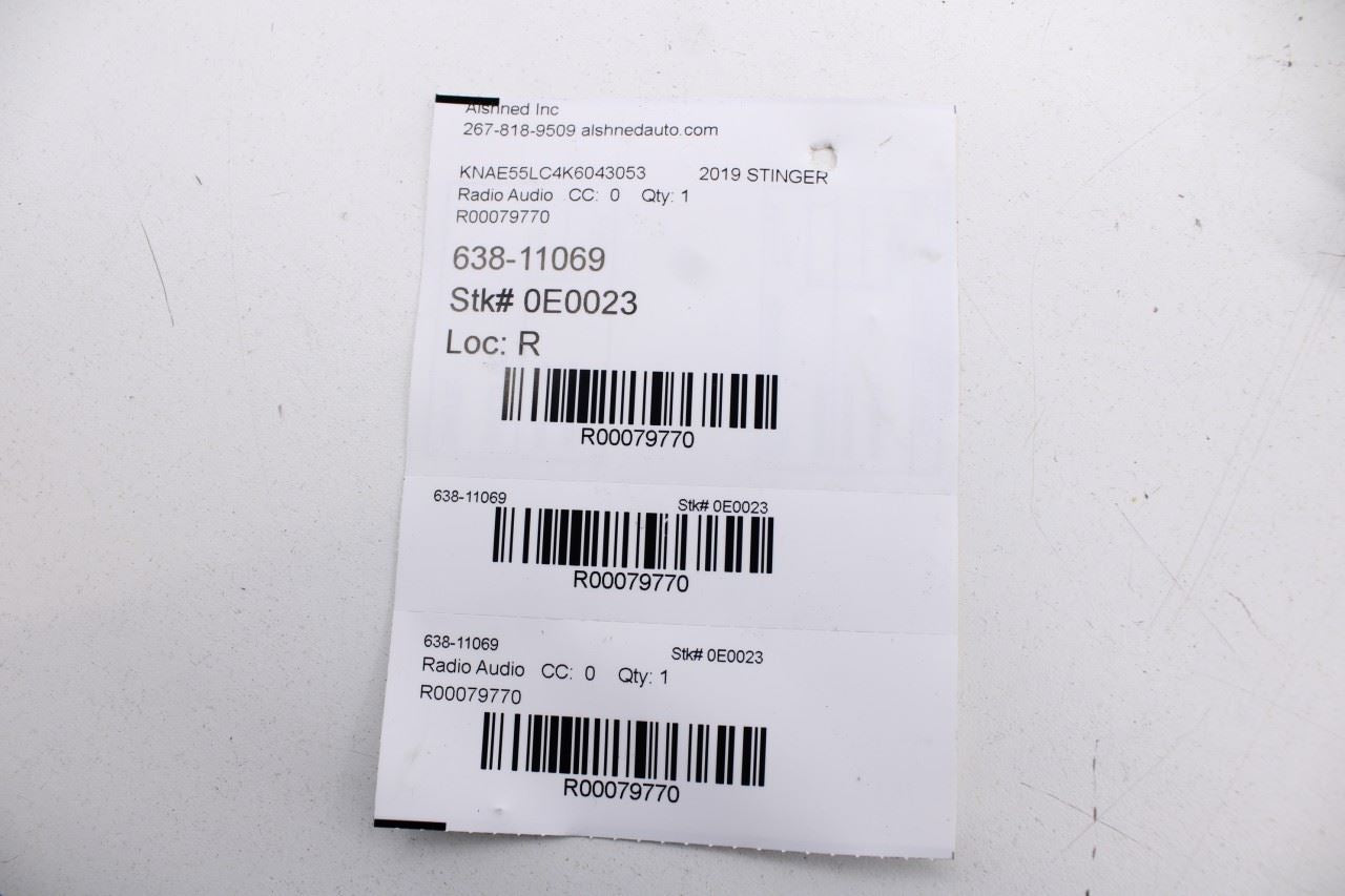 2018-2021 Kia Stinger GT2 AWD Harman External Amplifier Amp 96370-J5000 OEM - Alshned Auto Parts