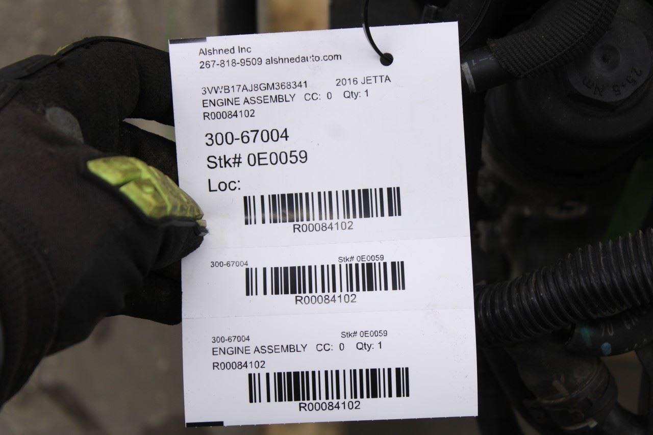 15-18 Volkswagen Jetta Sport 1.8L Gas Engine Motor ID CPRA VIN 1 5th digit 128K9