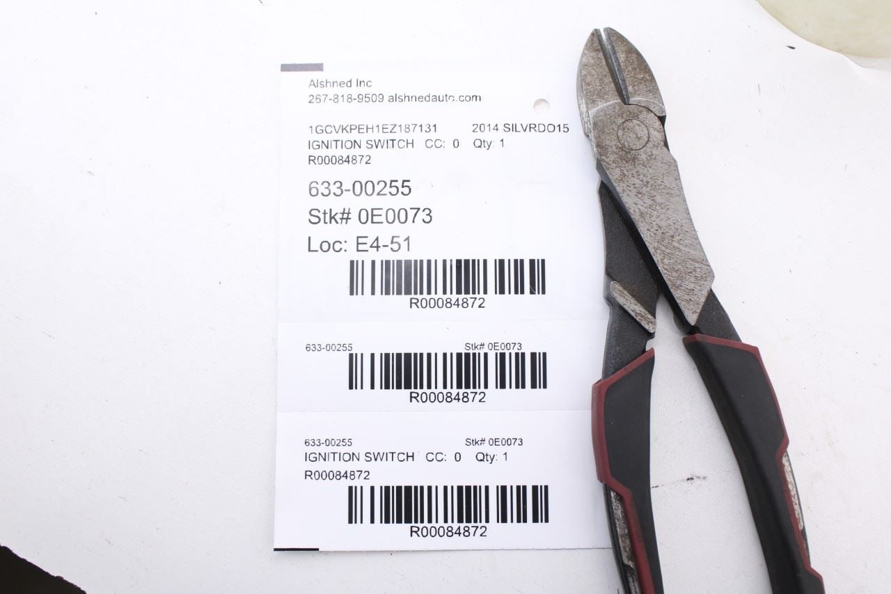 2014-2018 Chevrolet Silverado 1500 Work Truck 2WT Ignition Lock Cylinder Switch - Alshned Auto Parts