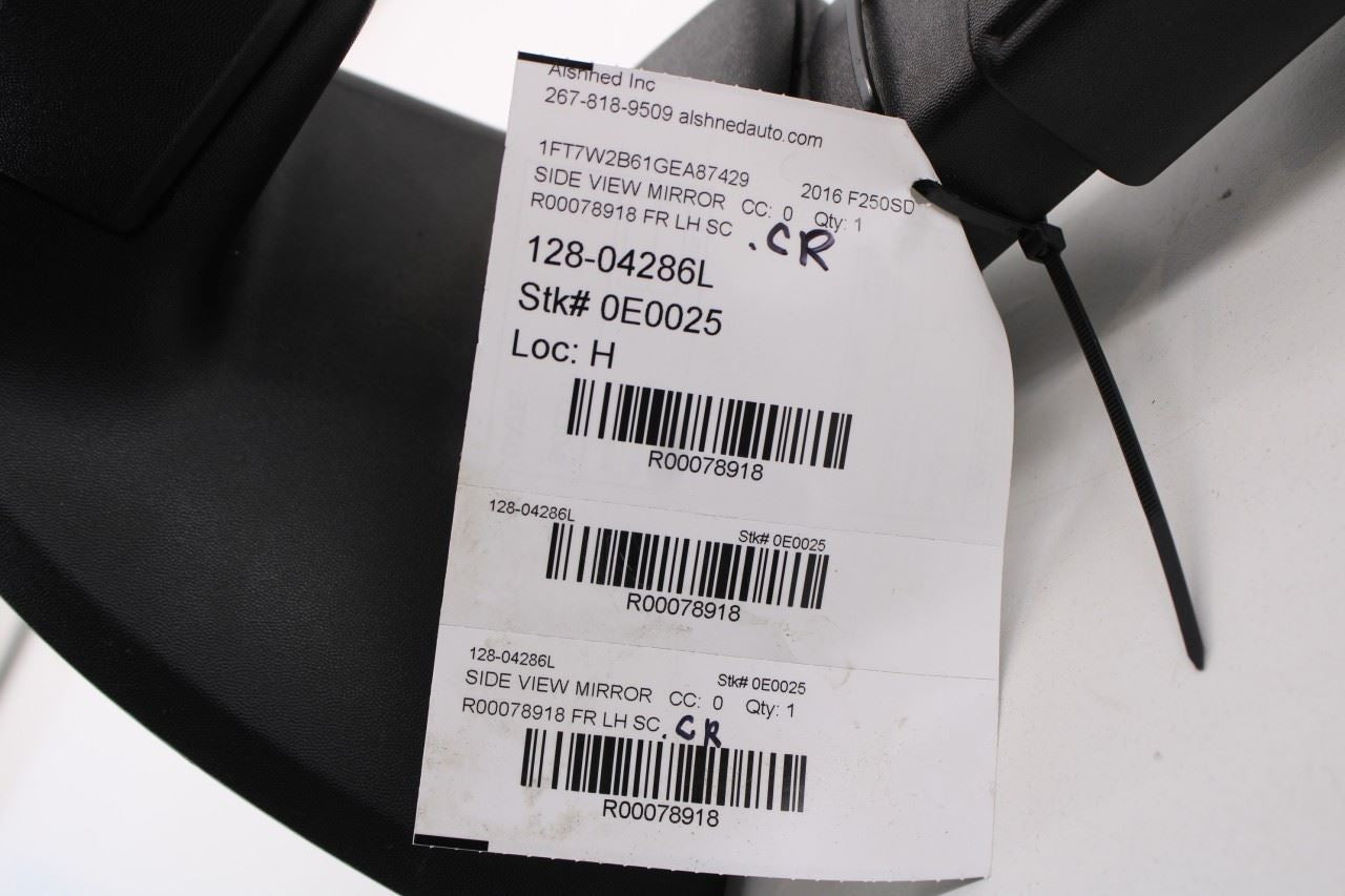 2013-16 Ford F250 Lariat Crew Cab 6.2L Driver Left Side Rear View Mirror *ReaD* - Alshned Auto Parts