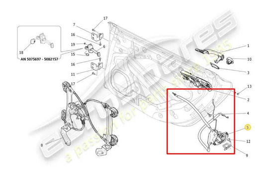 2016-17 Maserati Ghibli S Q4 3.0L Rear Driver Left Side Door Lock Latch Actuator - Alshned Auto Parts