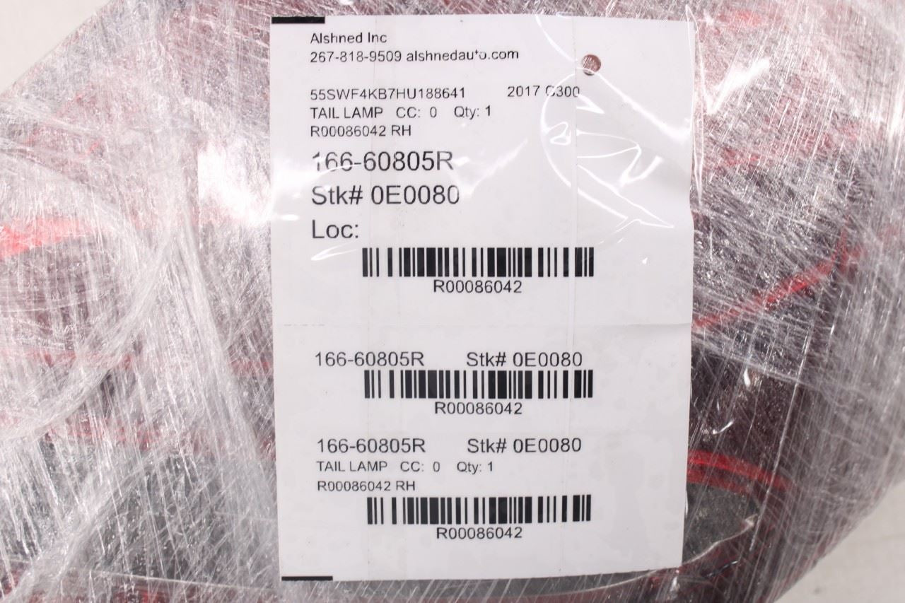 2015-2018 Mercedes-Benz C300 4Matic Rear Right Passenger Side Tail Light Lamp - Alshned Auto Parts