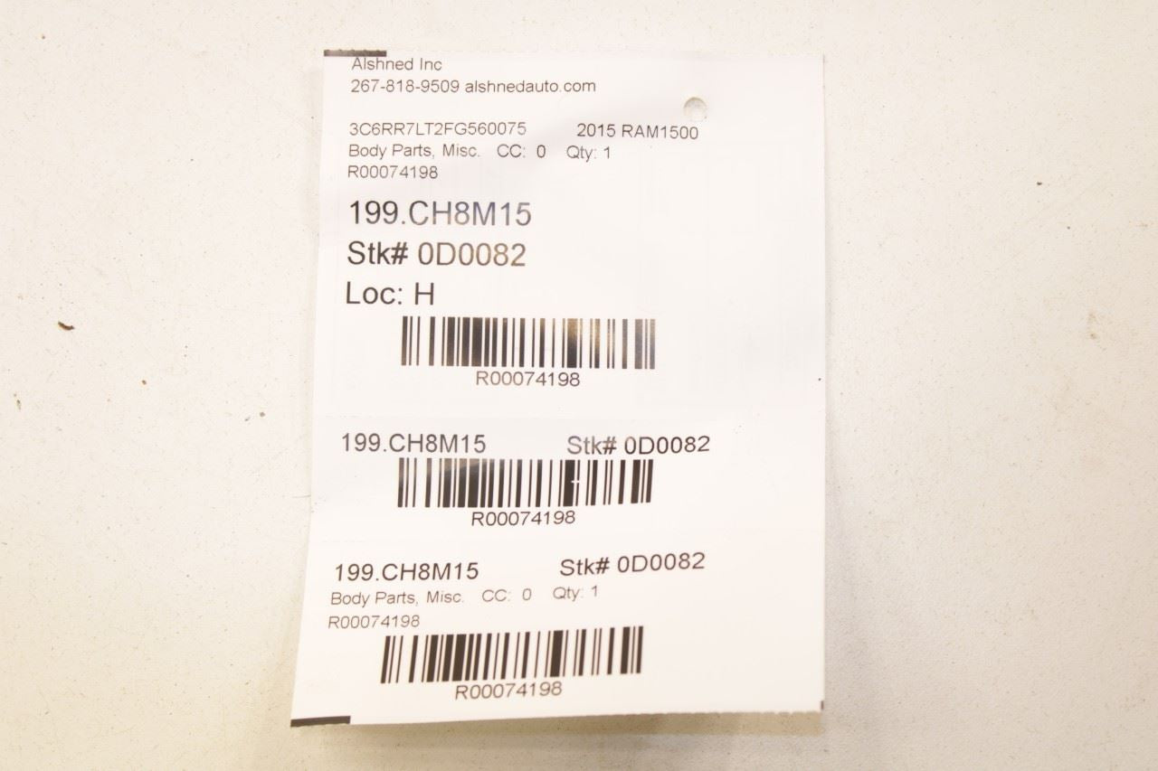 2011-18 Ram 1500 Big Horn Front Left Door Run Channel w/ Belt Inner Weatherstrip - Alshned Auto Parts