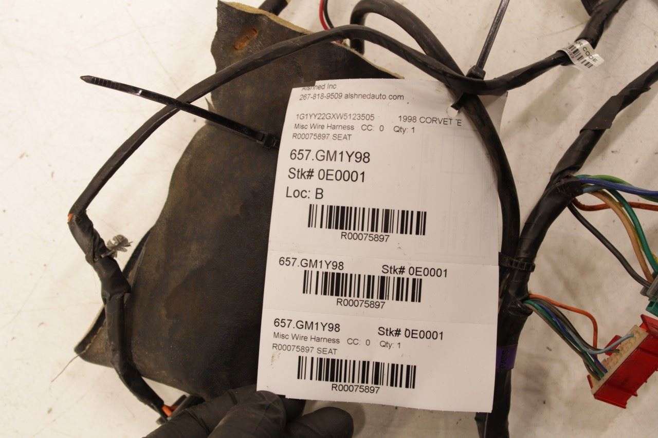 1998-2004 Chevrolet Corvette Front Right Power Seat Track Wire Harness 12455477 - Alshned Auto Parts