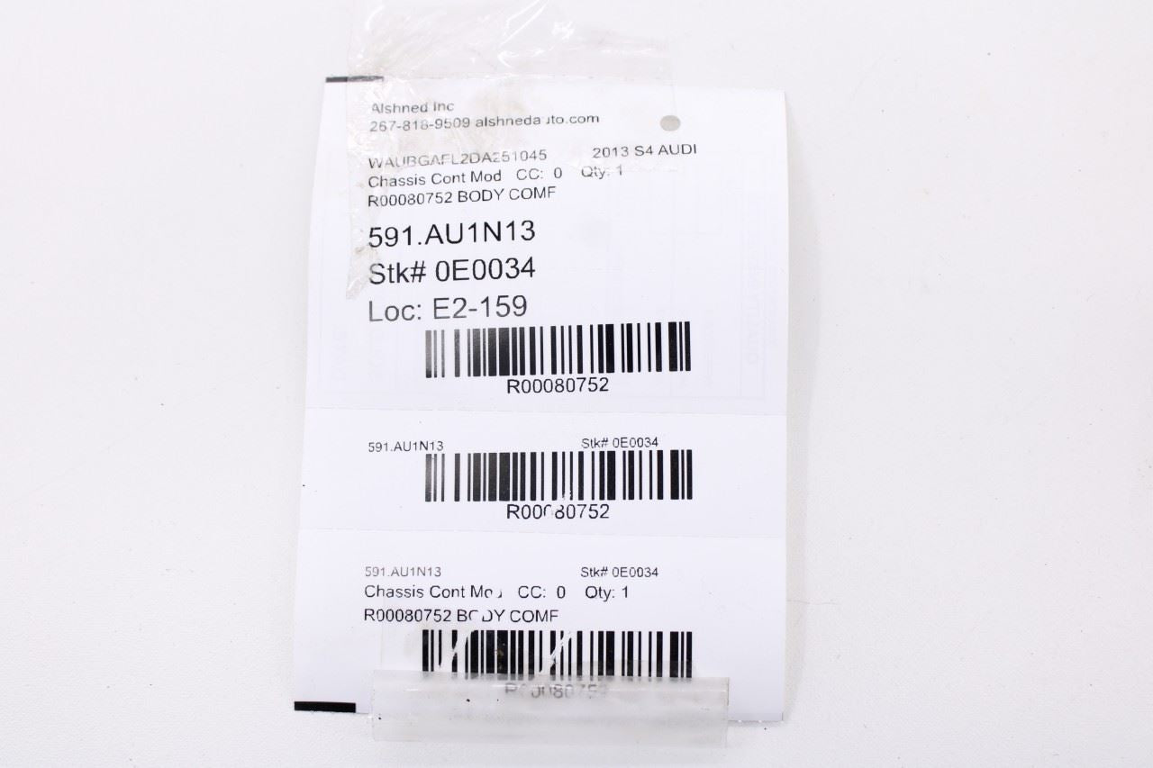 2013-2016 Audi S4 Premium Plus Body Computer Control Module BCM BCU 8K0907064GM9
