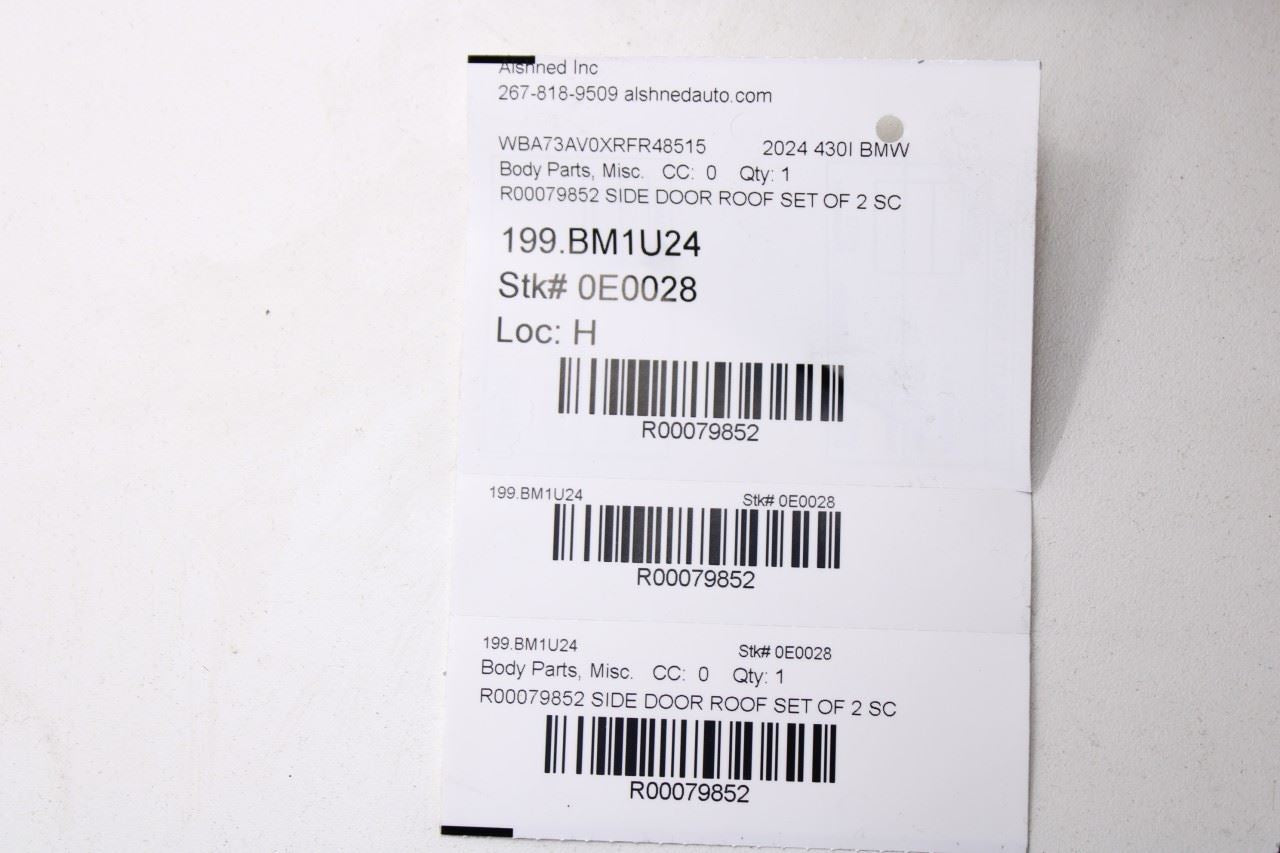23-25 BMW 430i Gran Coupe xDrive Right and Left Door Side Frame Trim 51337482991 - Alshned Auto Parts