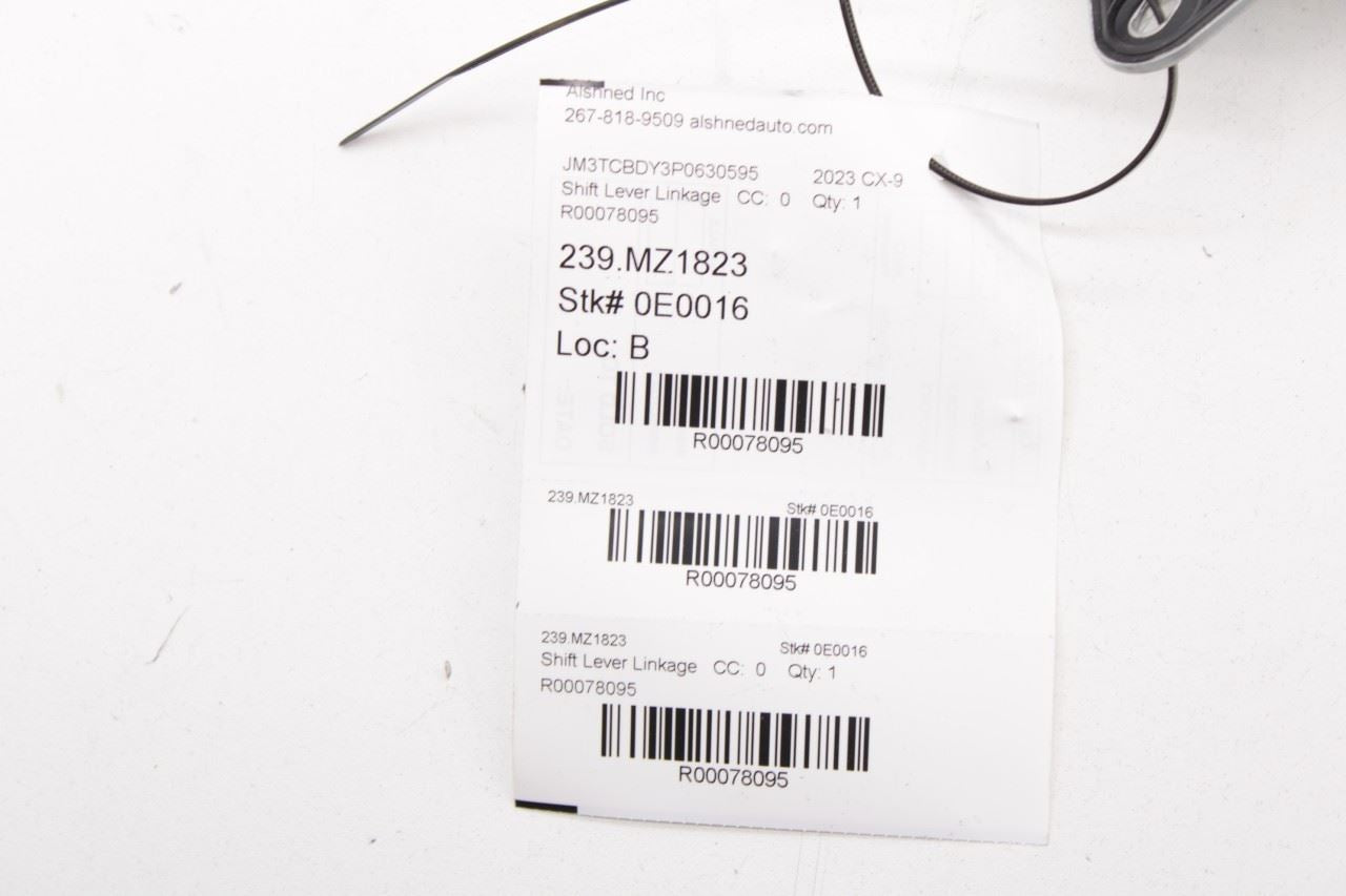 16-23 Mazda CX-9 Grand Touring Auto Transmission Gear Shift Lever Control Cable - Alshned Auto Parts