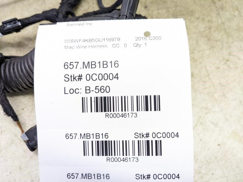 2016 Mercedes-Benz C300 Rear Right Door Wire Harness 205-540-88-08 OEM - Alshned Auto Parts