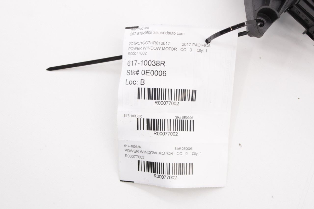 17-2024 Chrysler Pacifica Limited Front Right Door Power Window Motor 68314750AA - Alshned Auto Parts