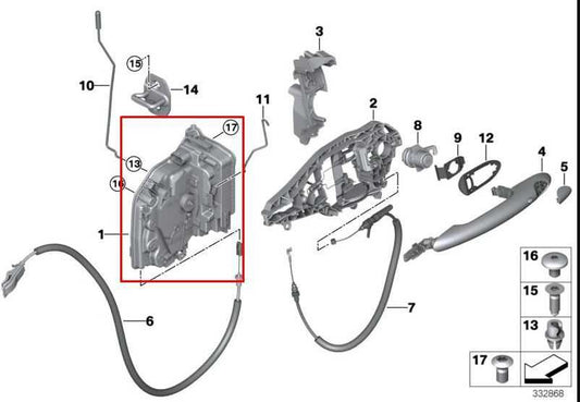 2014-2025 Mini Hardtop Cooper Front Left Driver Side Door Lock Latch Actuator - Alshned Auto Parts