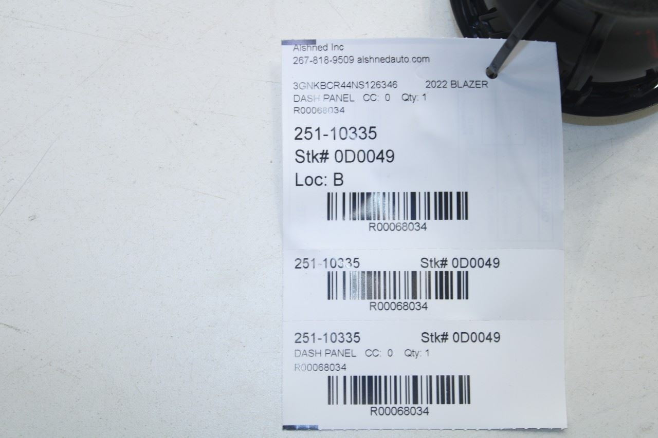 2019-2024 Chevrolet Blazer 2LT Dash Front Left or Right Side Air Vent 84091802 - Alshned Auto Parts