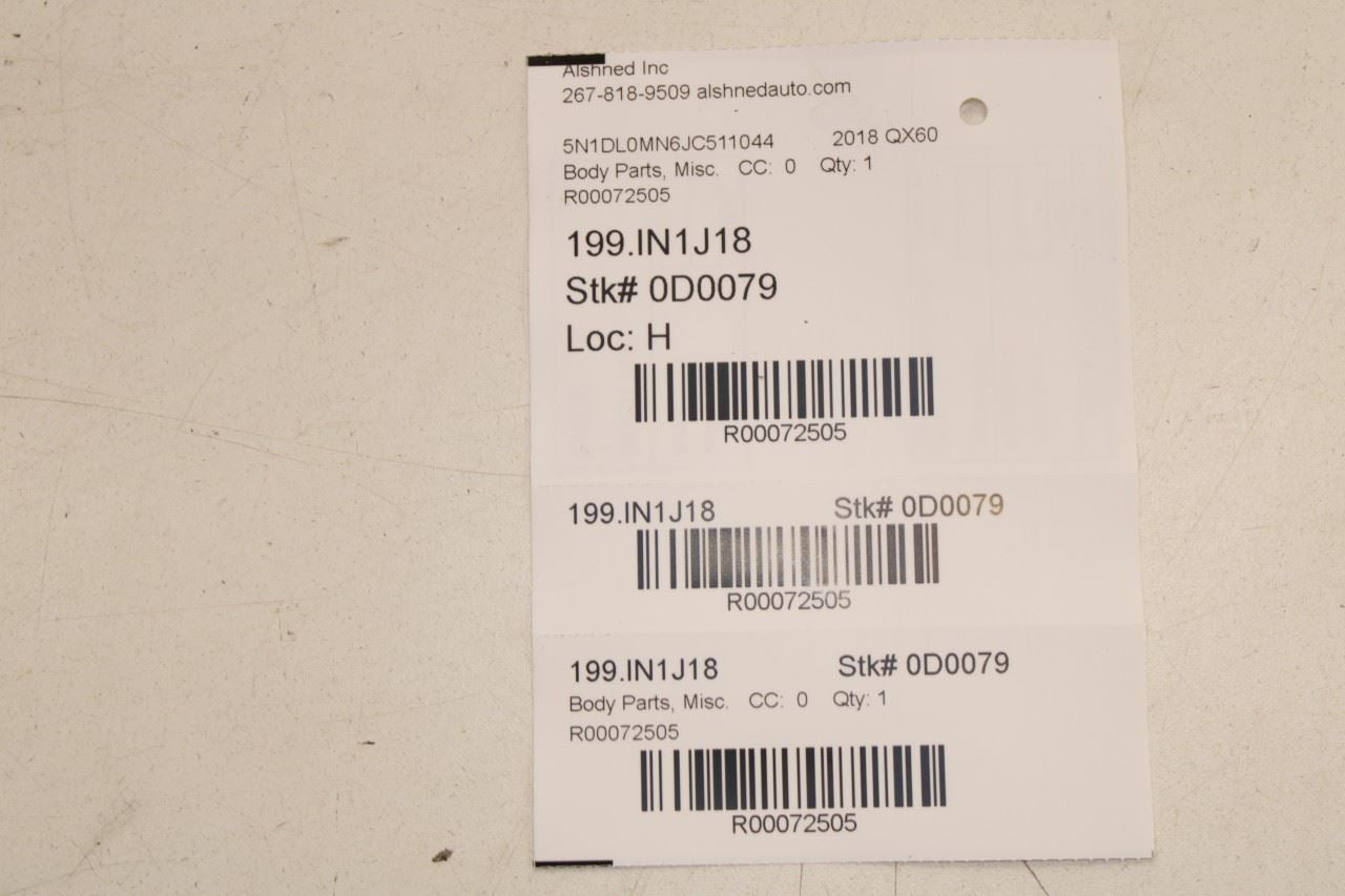 2014-20 Infiniti QX60 Front Right Door Run Channel w/ Belt Molding Weatherstrip - Alshned Auto Parts