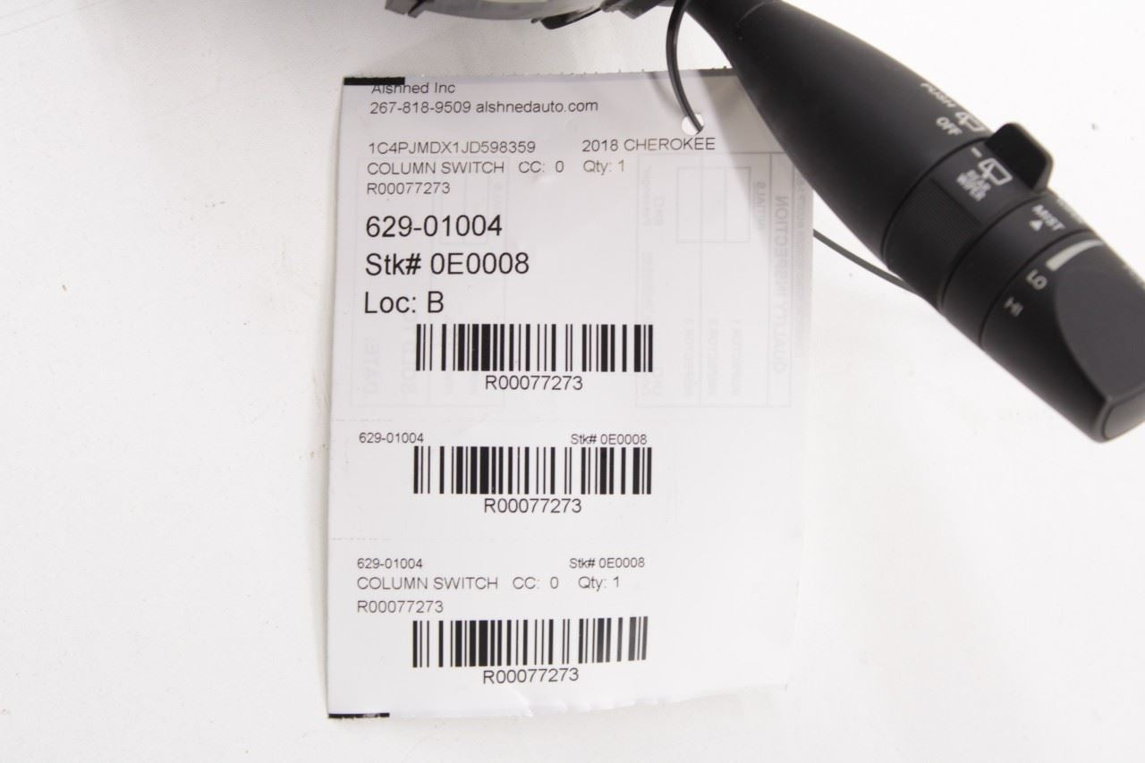 14-23 Jeep Cherokee Limited 3.2L Steering Column Light Turn Signal Wiper Switch - Alshned Auto Parts