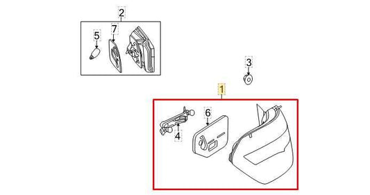2010-2013 Mercedes-Benz E350 Sport 4MATIC Rear Left Driver Side Tail Light Lamp - Alshned Auto Parts