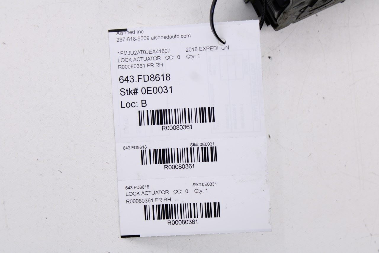 2018 Ford Expedition Limited Front Right Passenger Side Door Lock Latch Actuator - Alshned Auto Parts