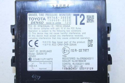 2013-2020 Lexus GS350 Tire Pressure Monitoring Sensor Control Module 8976A-30030 - Alshned Auto Parts