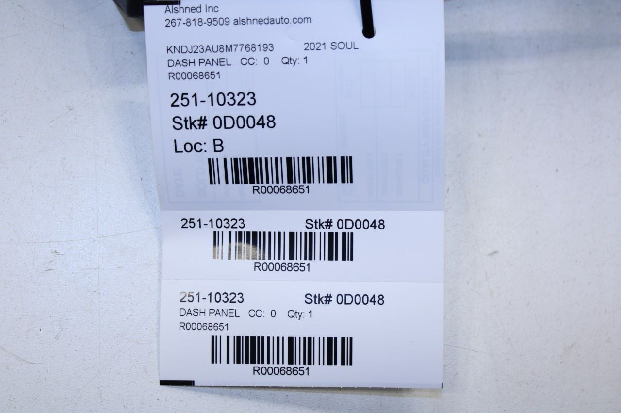 20-22 KIA Soul LX Front Left Side Dash Lower Knee Bolster Trim Panel 84751-K0000 - Alshned Auto Parts