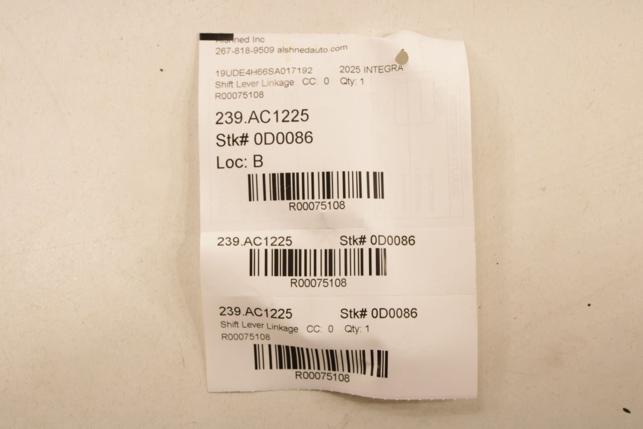 23-26 Acura Integra A-Spec 1.5L Auto Transmission Gear Shift Lever Control Cable - Alshned Auto Parts