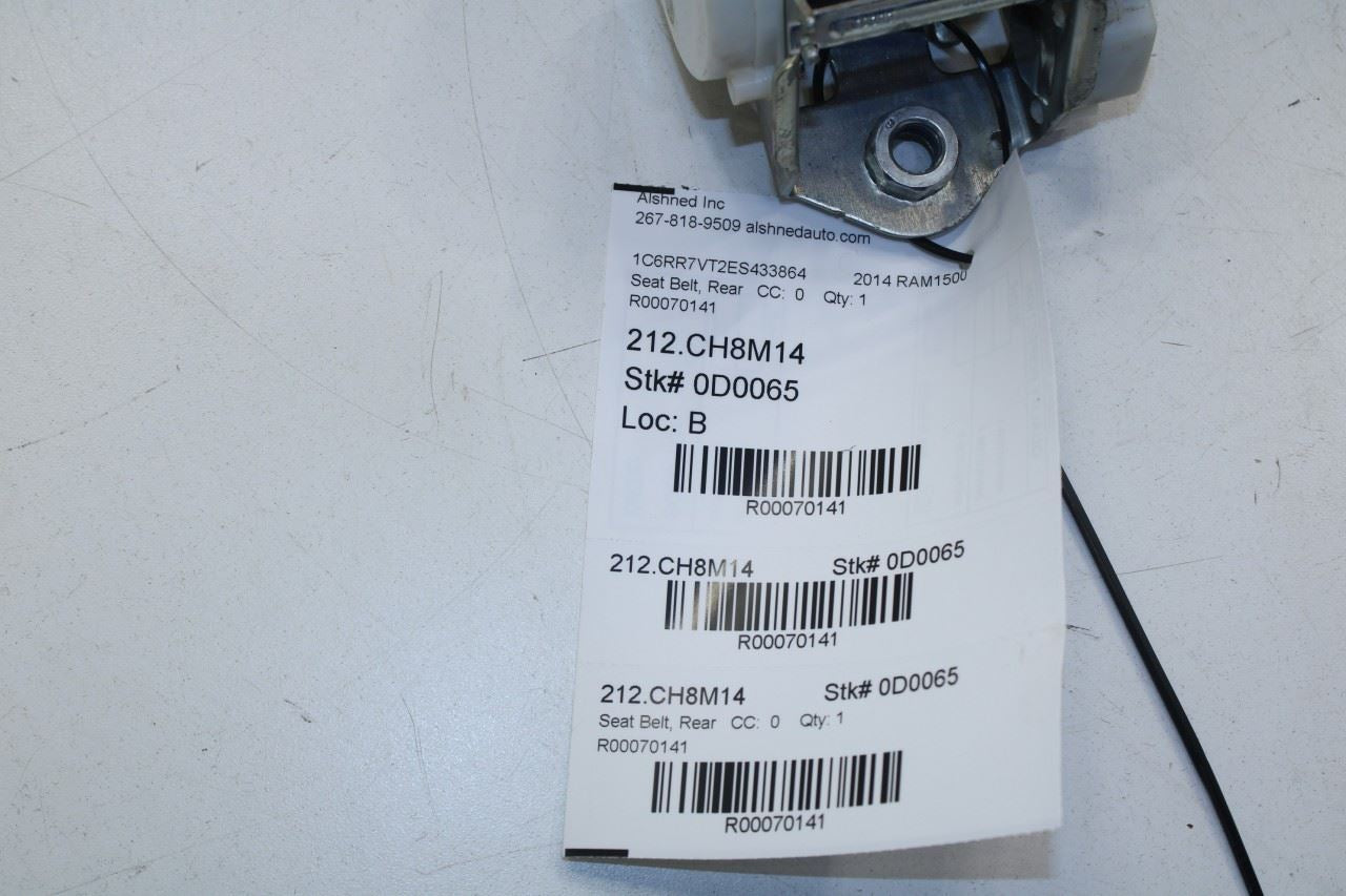 13-19 Ram 1500 Laramie Crew Cab Rear Driver LH Side 2nd Row Seat Belt Retractor - Alshned Auto Parts
