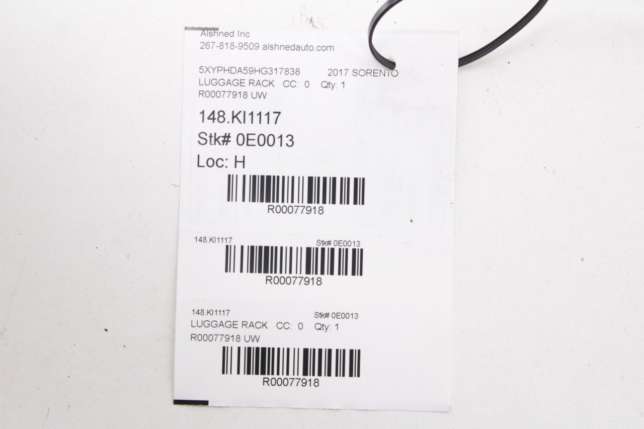 2016-2020 KIA Sorento EX Left and Right Roof Luggage Rack Rail 87270-C5000 OEM - Alshned Auto Parts