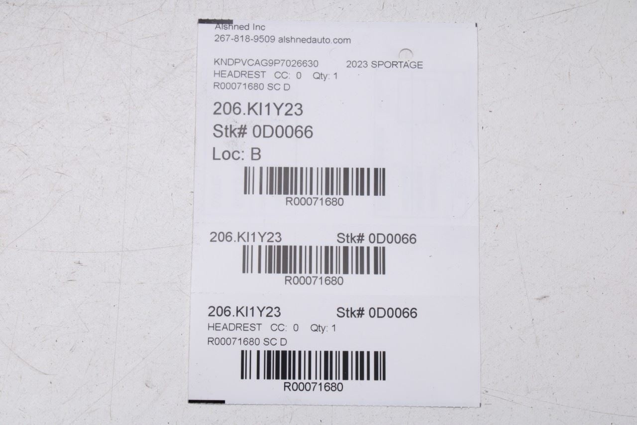 2023-25 Kia Sportage Hybrid EX 1.6L Front Seat Right and Left Side Headrest Set - Alshned Auto Parts