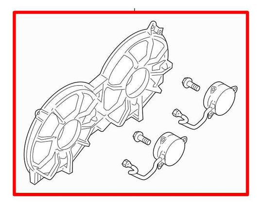 2011-18 Nissan Altima SR 3.5L Dual Radiator Cooling Fan Motor Assy 21481-3NT0B - Alshned Auto Parts