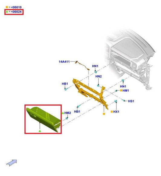 21-26 Ford F150 XLT Dash Lower Glove Box Door Storage Compartment ML3Z1506024AG - Alshned Auto Parts