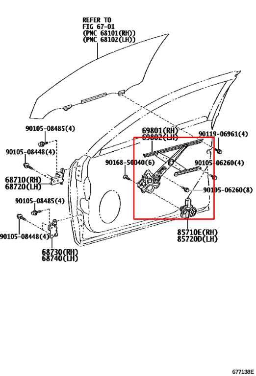 2013-20 Lexus GS350 Front Right Side Door Window Regulator w/ Motor 69801-21020 - Alshned Auto Parts