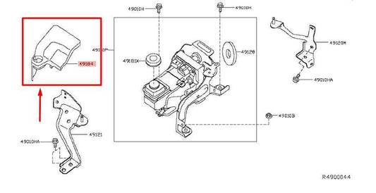 2014-20 Infiniti QX60 Steering Pump Reservoir Tank Cover 49184-3KY0B OEM *ReaD* - Alshned Auto Parts