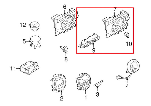08-10 Mini Cooper Clubman AC Heater Temperature Climate Control 64-11-3-455-300 - Alshned Auto Parts