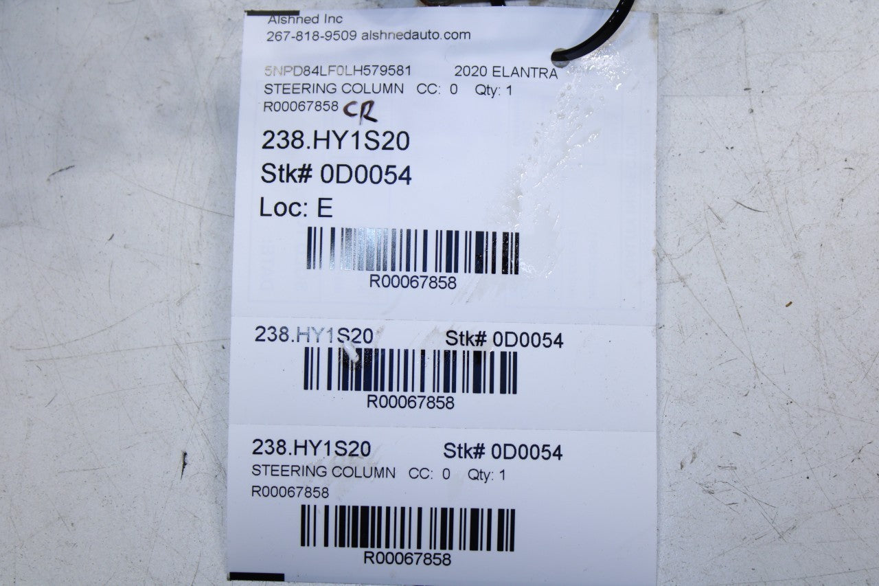 2019-20 Hyundai Elantra SEL 2.0L Steering Column Assembly 56300-F3210 OEM *ReaD* - Alshned Auto Parts