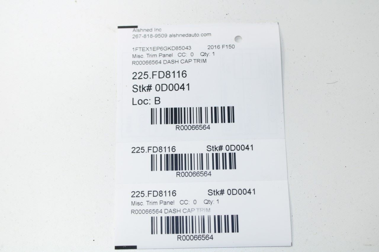 15-20 Ford F150 SuperCab Lariat Right and Left Dash Trim End Cap FL3Z-1504480-AA - Alshned Auto Parts