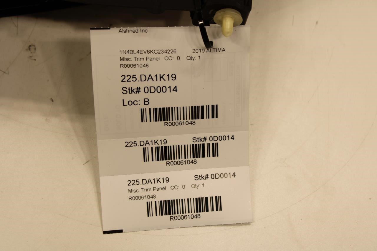 2019-24 Nissan Altima SL Rear RH Side Door Sill Scuff Plate Trim 769B6-6CA0A OEM - Alshned Auto Parts